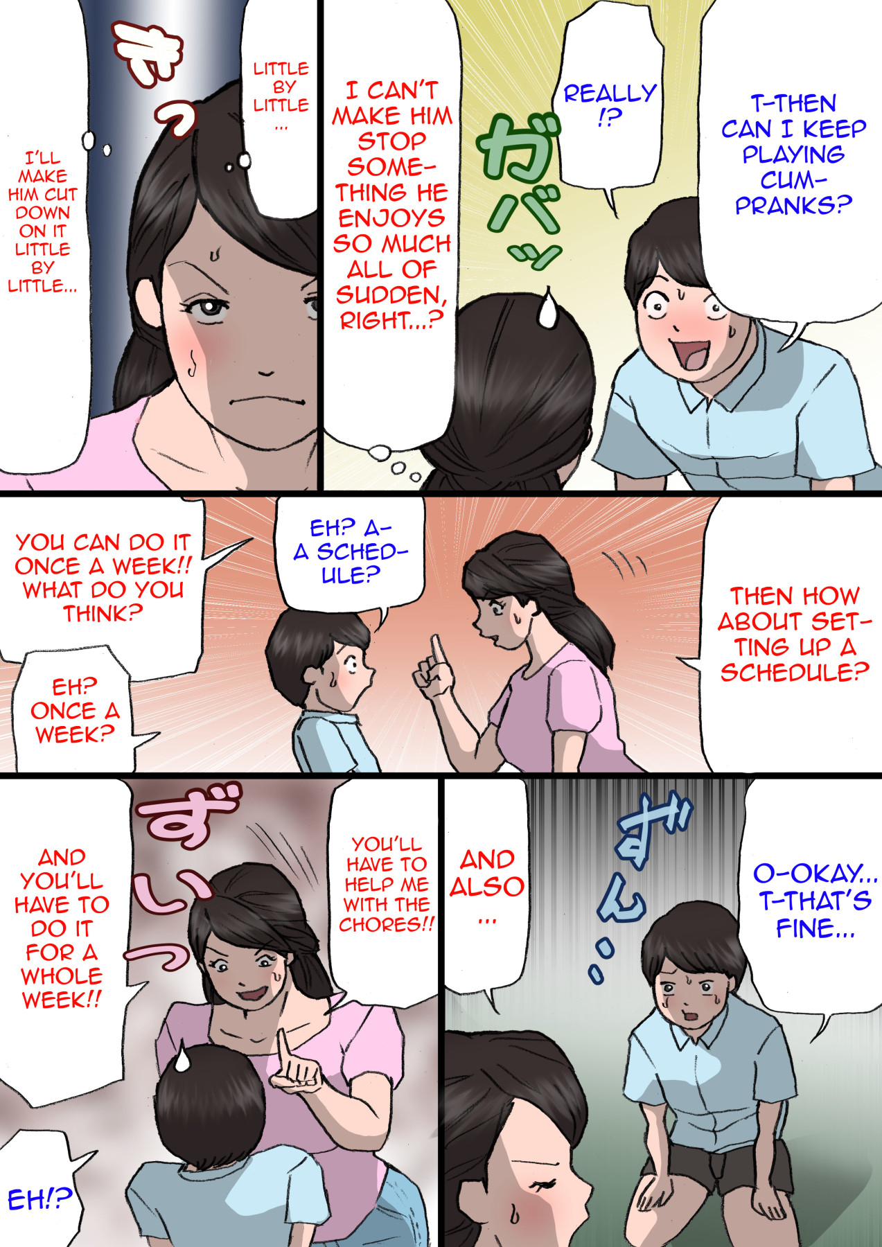 Hentai Manga Comic-Mom Can't Get Angry With Her Mischievous Son-Read-30